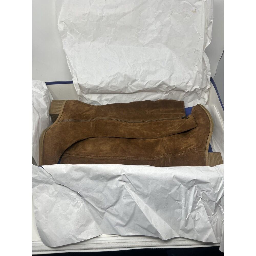 Italeau Fiamma Vero Cuoio Suede Genuine Leather Boots Size 39.5 NIB